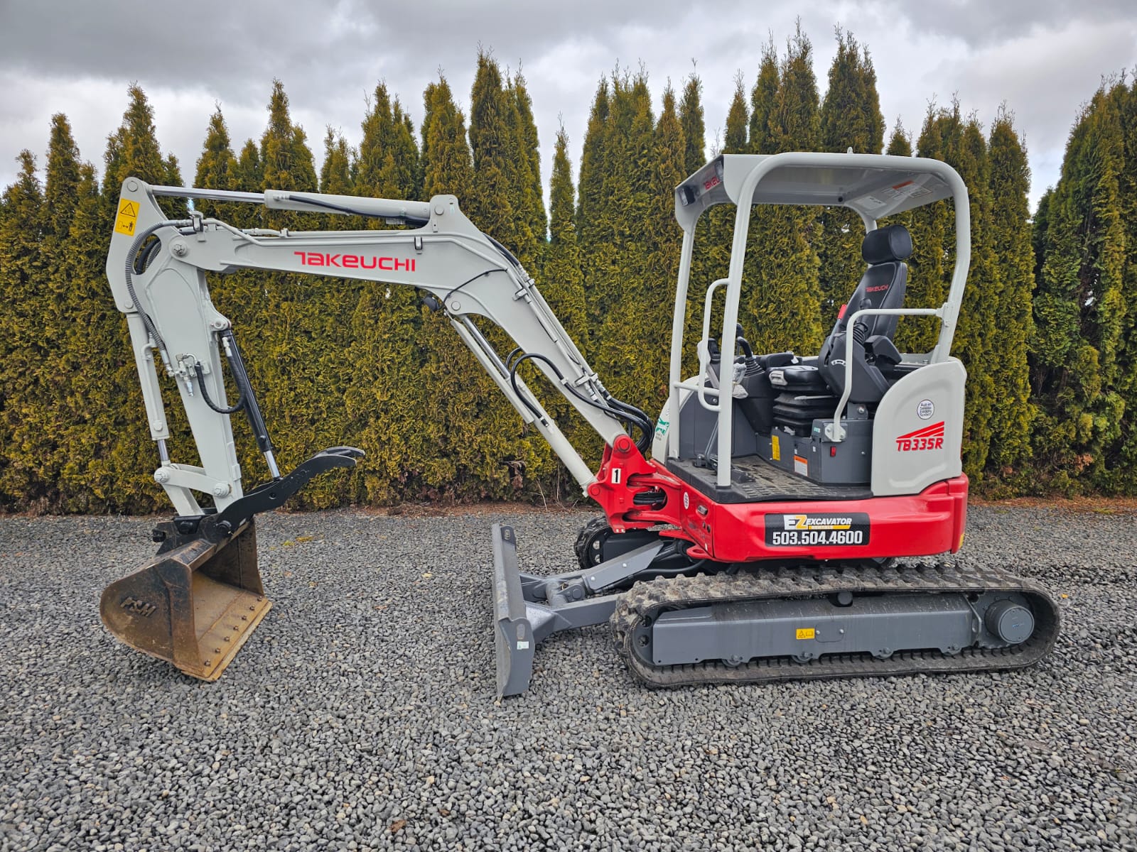 Takeuchi Excavator Rental - TB335R Backhoe Rentals in Portland